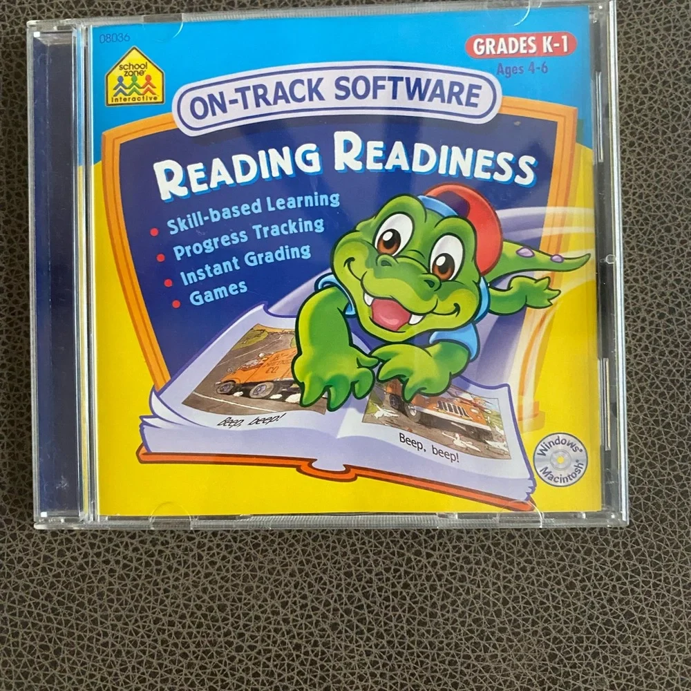 Reading Readiness K–1 Educational CD-ROM (School Zone On-Track Software)